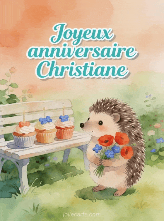 Joyeux anniversaire Christiane - Carte joyeux anniversaire christiane gratuite