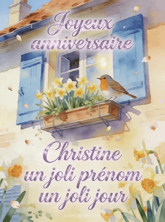 Joyeux anniversaire Christine - Joyeux anniversaire christine image