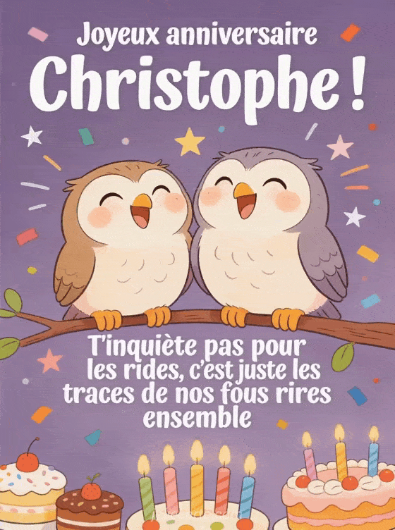 Joyeux anniversaire Christophe - Joyeux anniversaire christophe rigolo