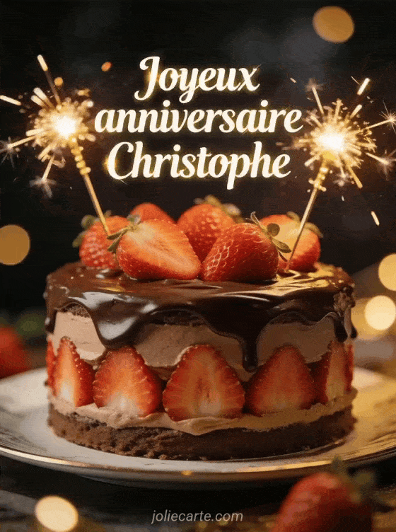 Joyeux anniversaire Christophe - Carte joyeux anniversaire christophe