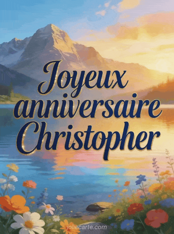 Joyeux anniversaire Christopher - Carte joyeux anniversaire christopher