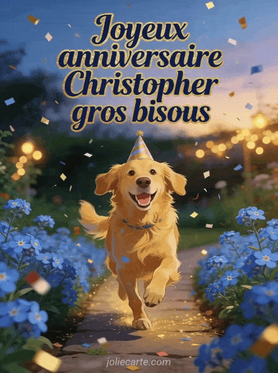 Joyeux anniversaire Christopher - Joyeux anniversaire christopher gros bisous
