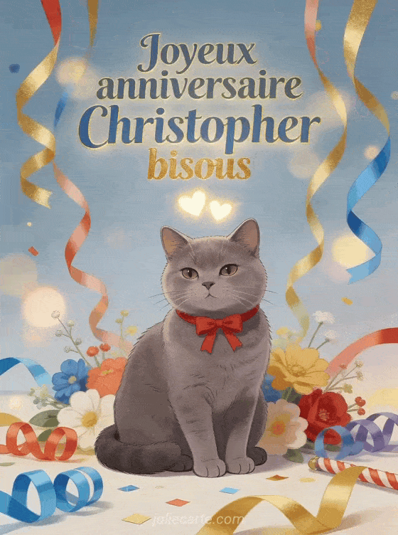 Joyeux anniversaire Christopher - Joyeux anniversaire christopher bisous