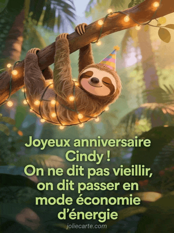 Joyeux anniversaire Cindy - Cindy humour