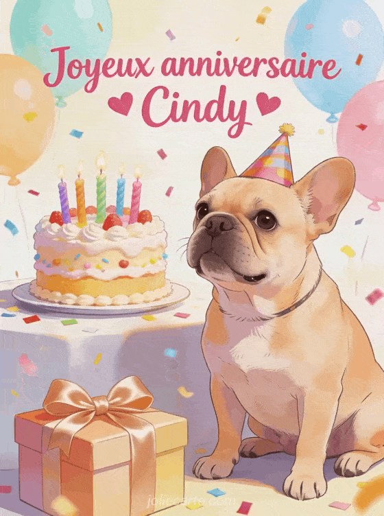 Joyeux anniversaire Cindy - Joyeux anniversaire cindy chien