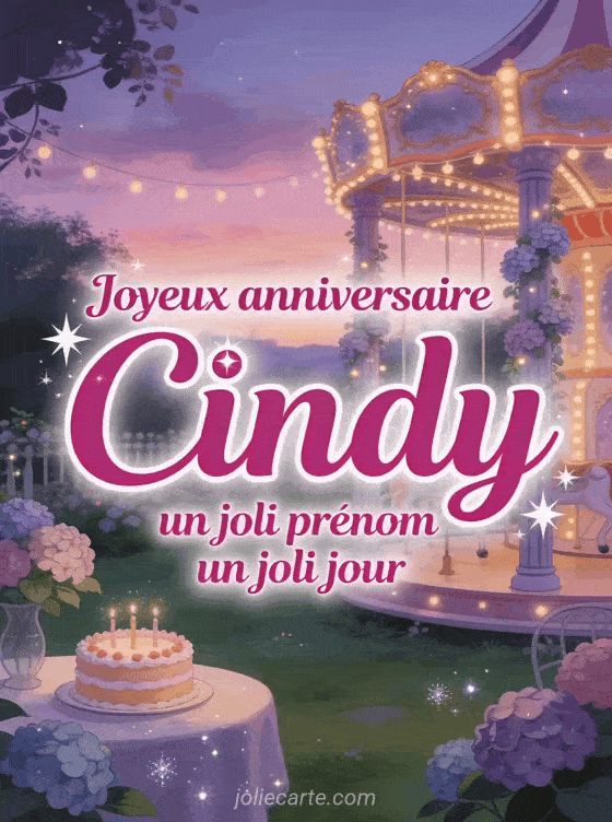 Joyeux anniversaire Cindy - Joyeux anniversaire cindy image