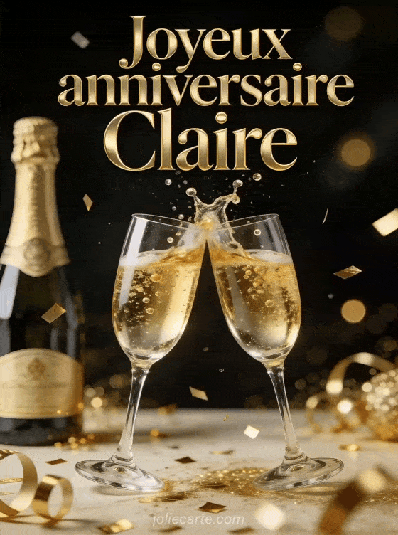 Joyeux anniversaire Claire - Joyeux anniversaire claire champagne