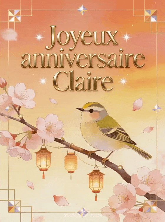 Joyeux anniversaire Claire - Carte joyeux anniversaire claire