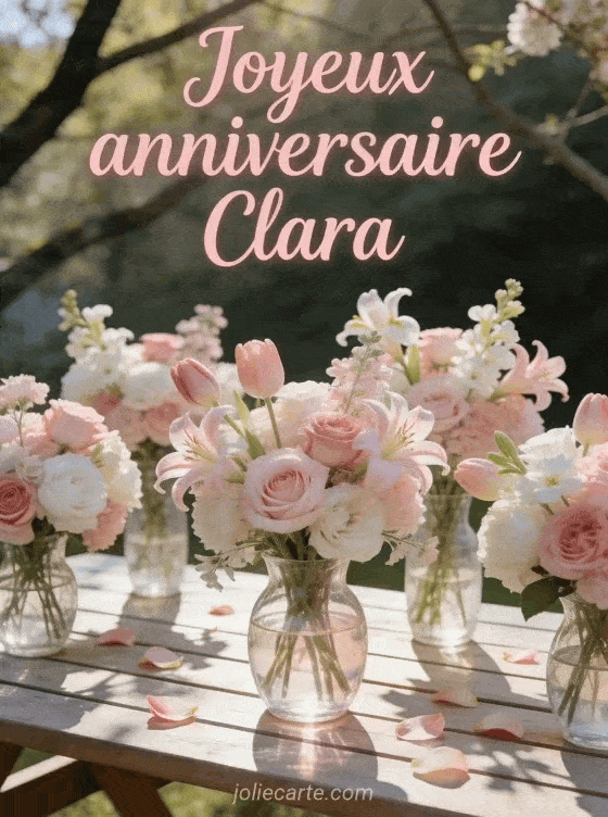 Joyeux anniversaire Clara - Joyeux anniversaire clara fleurs