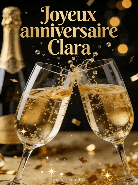 Joyeux anniversaire Clara - Clara champagne