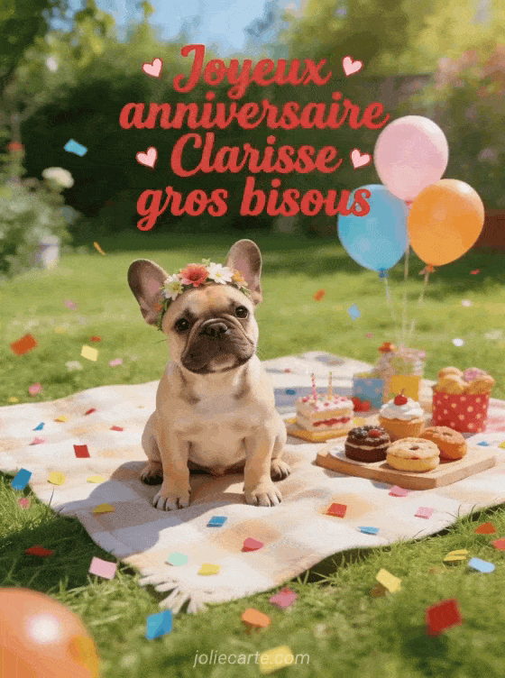 Joyeux anniversaire Clarisse - Joyeux anniversaire clarisse gros bisous
