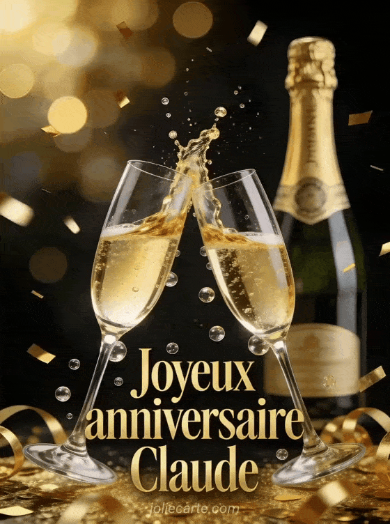 Joyeux anniversaire Claude - Claude champagne