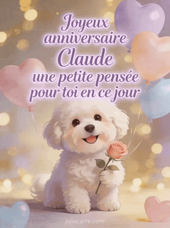 Joyeux anniversaire Claude - Carte joyeux anniversaire claude