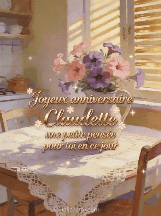 Joyeux anniversaire Claudette - Joyeux anniversaire claudette gros bisous