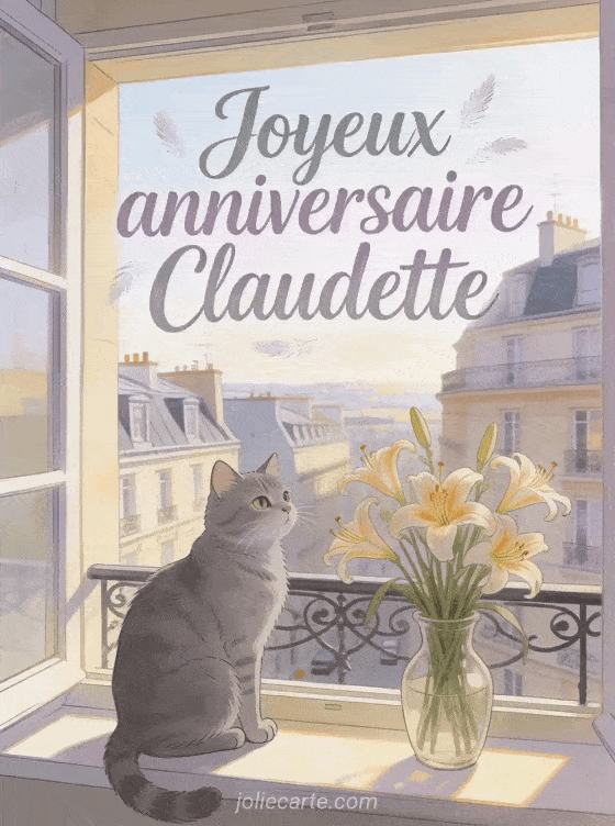 Joyeux anniversaire Claudette - Joyeux anniversaire claudette gif anime