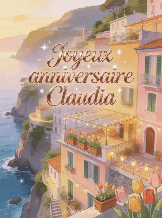 Joyeux anniversaire Claudia - Joyeux anniversaire claudia gif anime