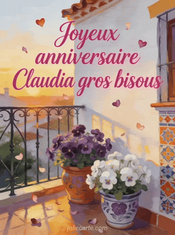 Joyeux anniversaire Claudia - Joyeux anniversaire claudia gros bisous