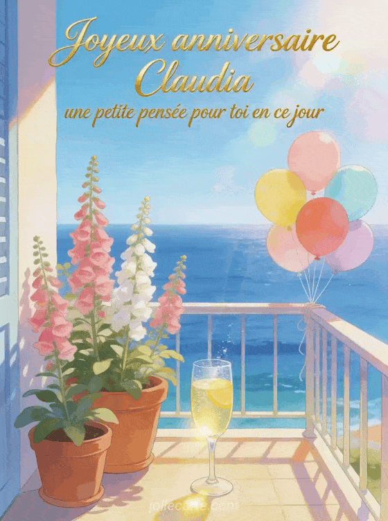 Joyeux anniversaire Claudia - Carte joyeux anniversaire claudia gratuite