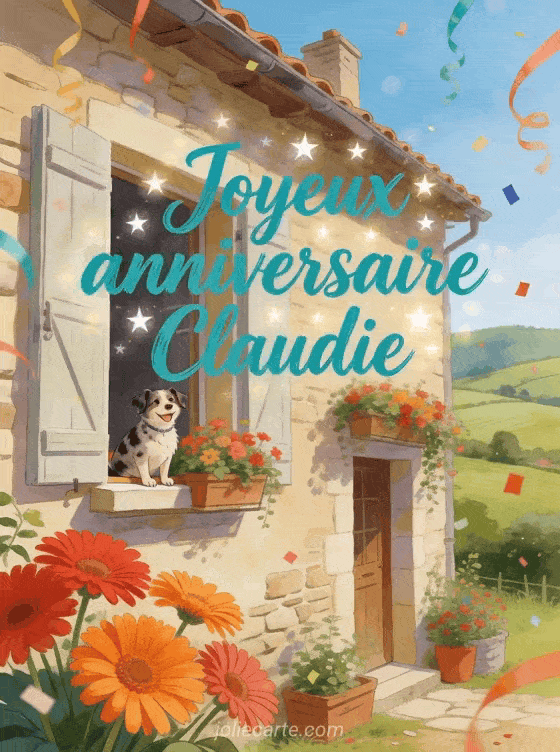 Joyeux anniversaire Claudie - Carte joyeux anniversaire claudie gratuite