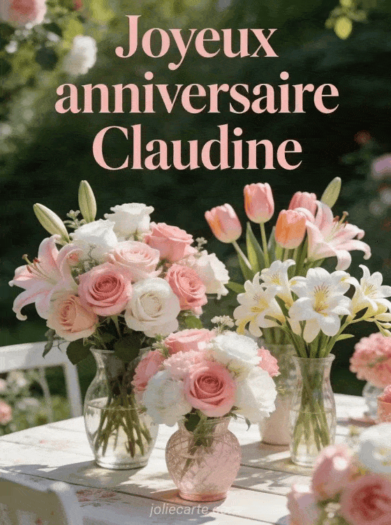 Joyeux anniversaire Claudine - Claudine fleurs