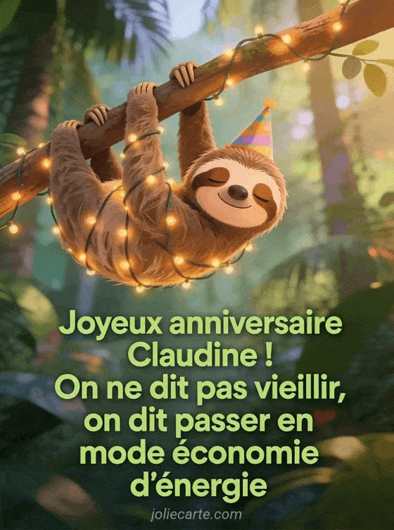 Joyeux anniversaire Claudine - Claudine humour
