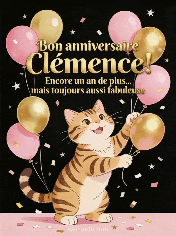 Joyeux anniversaire Clemence - Bon anniversaire clemence