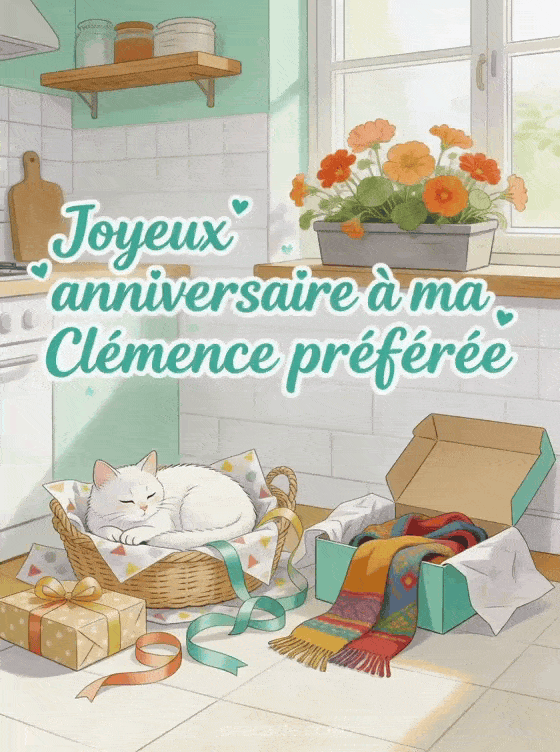 Joyeux anniversaire Clémence - Joyeux anniversaire clemence chat