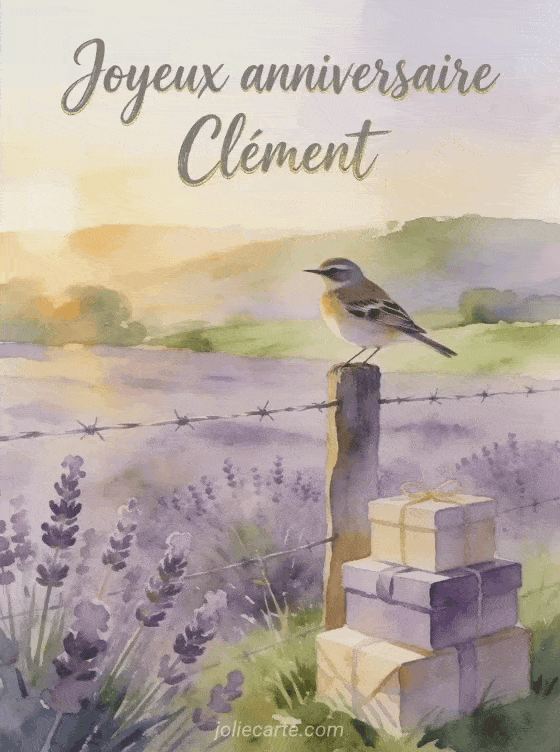 Joyeux anniversaire Clément - Carte joyeux anniversaire clement