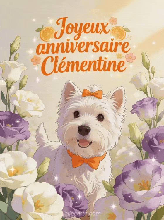Joyeux anniversaire Clémentine - Joyeux anniversaire clementine gif anime