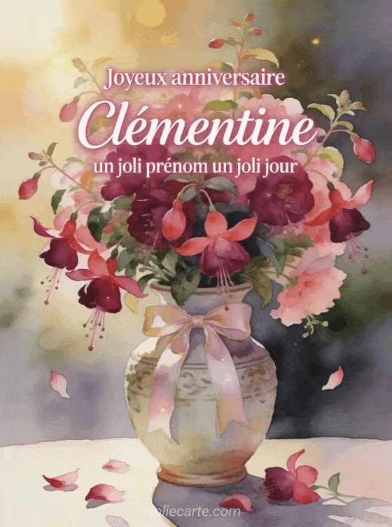 Joyeux anniversaire Clémentine - Joyeux anniversaire clementine fleurs