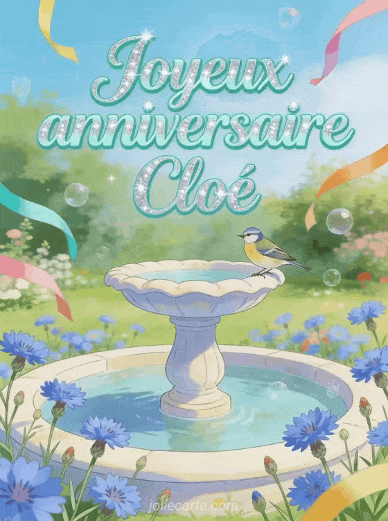 Joyeux anniversaire Cloé - Joyeux anniversaire cloe gif anime
