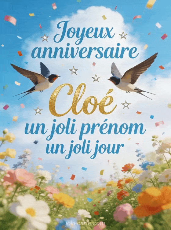 Joyeux anniversaire Cloé - Joyeux anniversaire cloe image