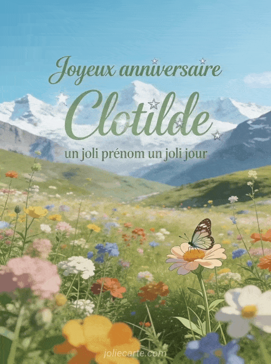 Joyeux anniversaire Clotilde - Carte joyeux anniversaire clotilde gratuite