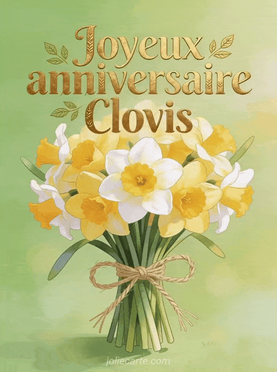 Joyeux anniversaire Clovis - Joyeux anniversaire clovis fleurs