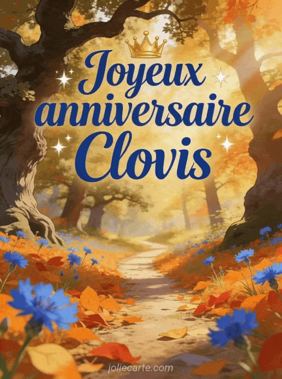 Joyeux anniversaire Clovis - Carte joyeux anniversaire clovis gratuite