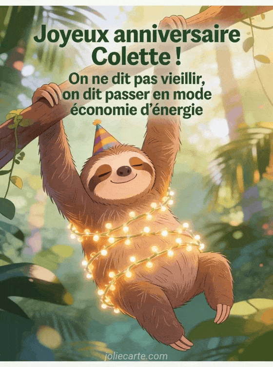 Joyeux anniversaire Colette - Colette humour