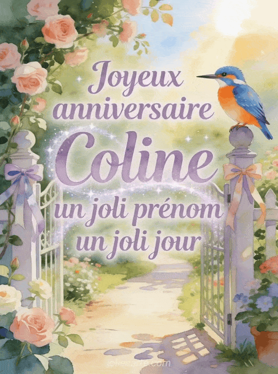 Joyeux anniversaire Coline - Carte joyeux anniversaire coline