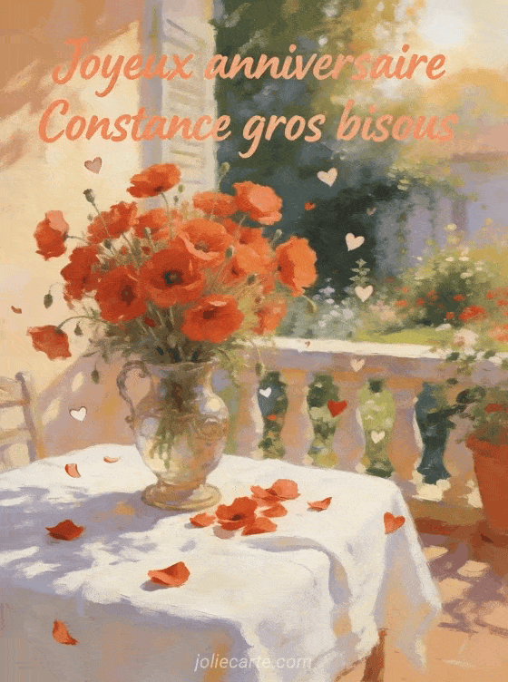 Joyeux anniversaire Constance - Joyeux anniversaire constance gros bisous