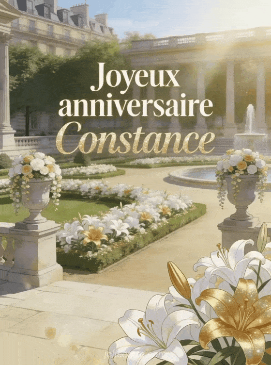 Joyeux anniversaire Constance - Joyeux anniversaire constance fleurs