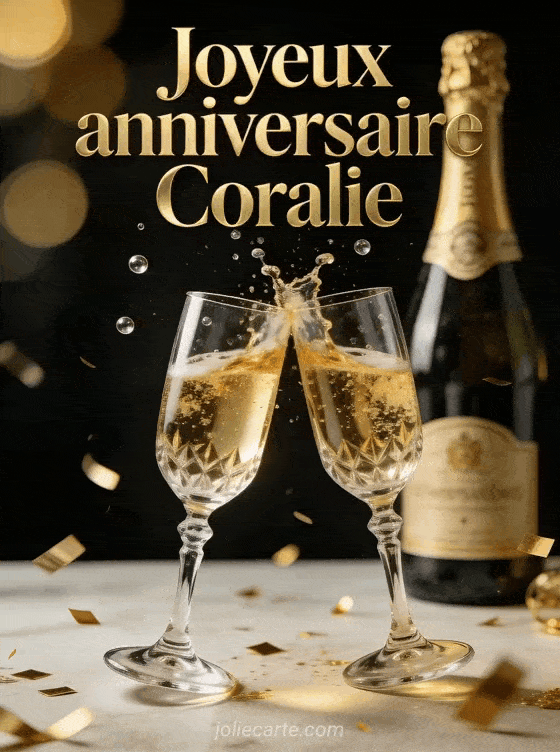 Joyeux anniversaire Coralie - Joyeux anniversaire coralie champagne