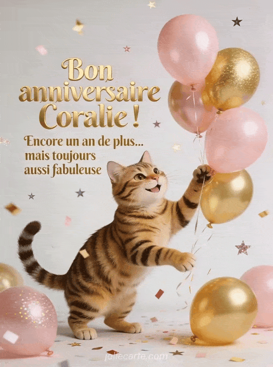Joyeux anniversaire Coralie - Bon anniversaire coralie