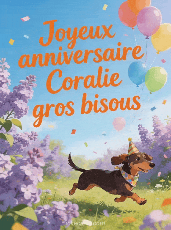 Joyeux anniversaire Coralie - Joyeux anniversaire coralie gros bisous