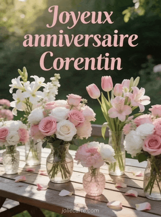 Joyeux anniversaire Corentin - Joyeux anniversaire corentin fleurs
