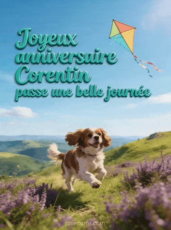 Joyeux anniversaire Corentin - Carte joyeux anniversaire corentin gratuite