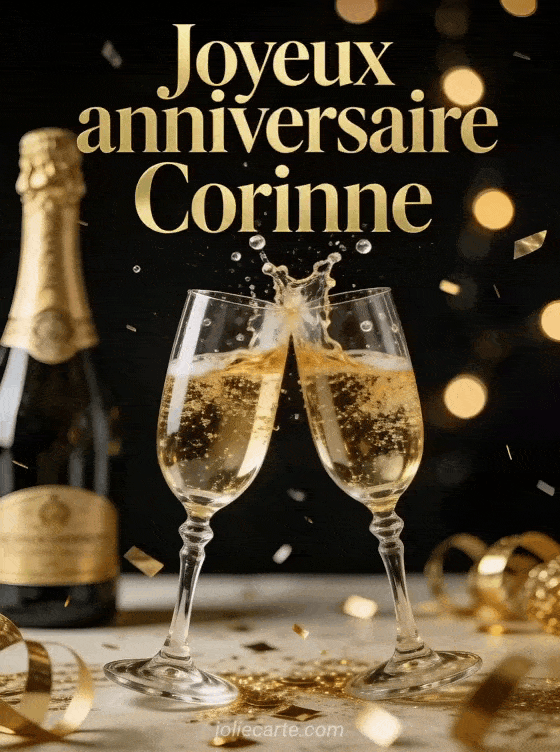 Joyeux anniversaire Corinne - Corinne champagne