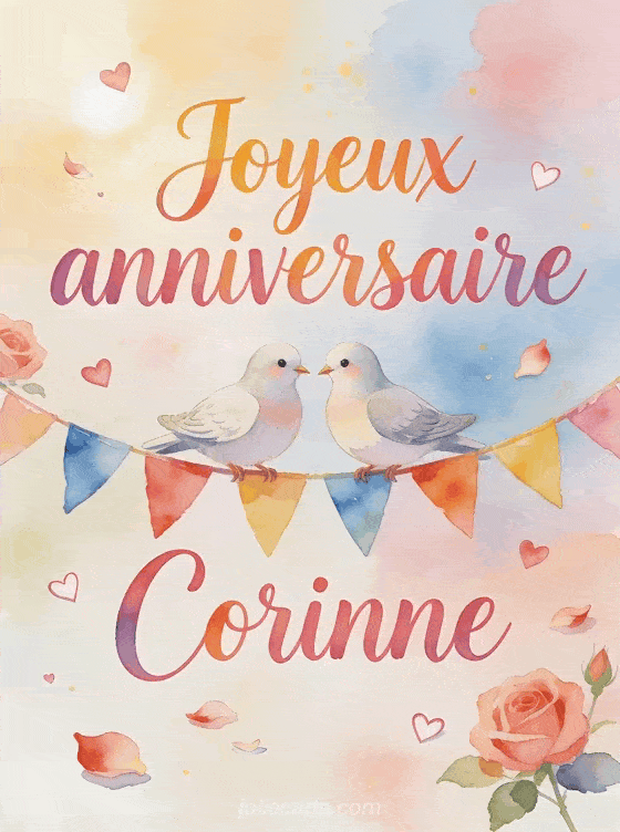 Joyeux anniversaire Corinne - Carte joyeux anniversaire corinne