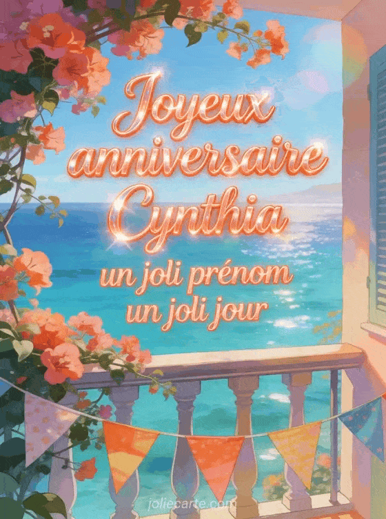 Joyeux anniversaire Cynthia - Joyeux anniversaire cynthia image