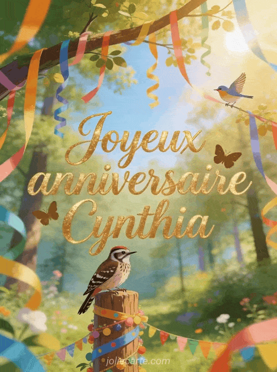 Joyeux anniversaire Cynthia - Joyeux anniversaire cynthia gif anime