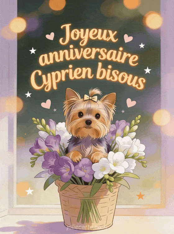 Joyeux anniversaire Cyprien - Joyeux anniversaire cyprien bisous