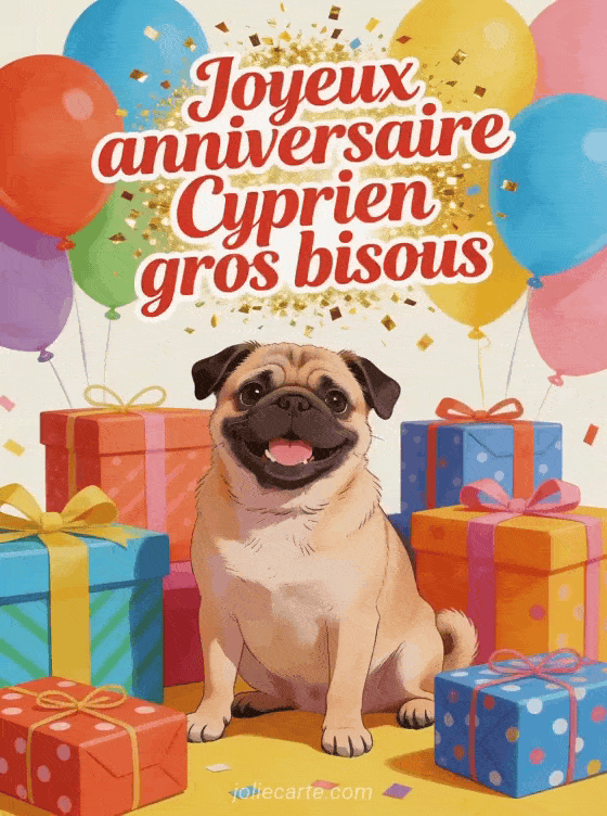 Joyeux anniversaire Cyprien - Joyeux anniversaire cyprien gros bisous